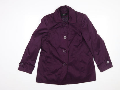 Womens UK Size 14 BHS Purple Overcoat