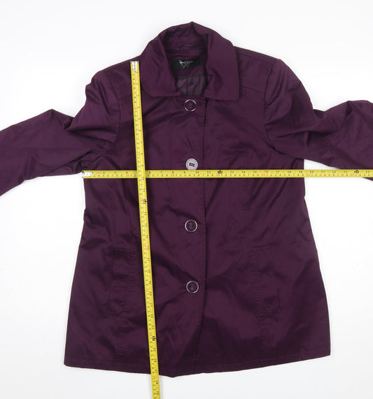 Womens UK Size 14 BHS Purple Overcoat