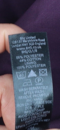 Womens UK Size 14 BHS Purple Overcoat