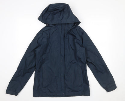 Womens UK Size 10 Hi Gear Blue Rain Coat