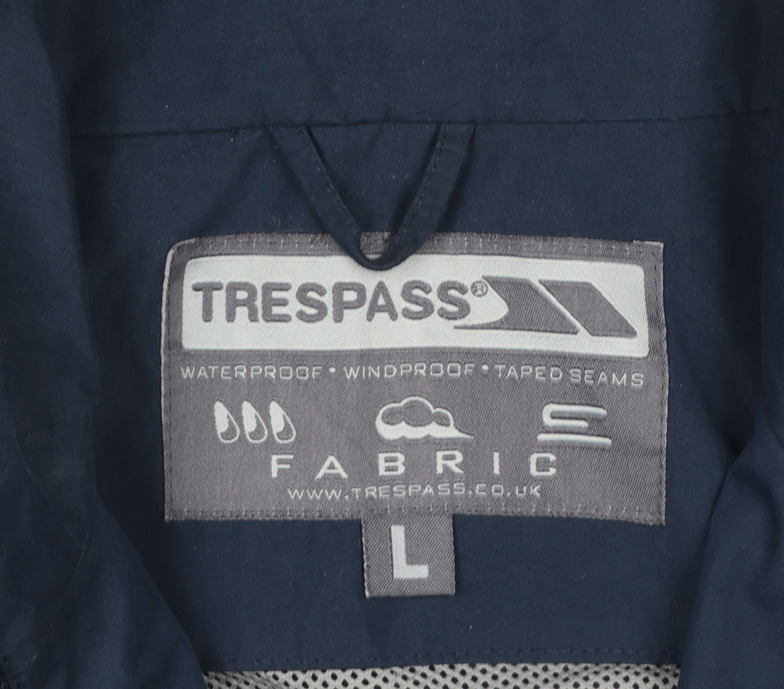 Womens UK Size L Trespass Blue Rain Coat