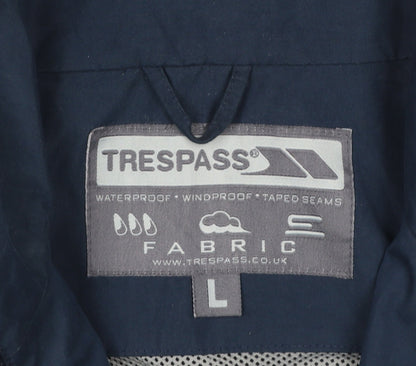 Womens UK Size L Trespass Blue Rain Coat