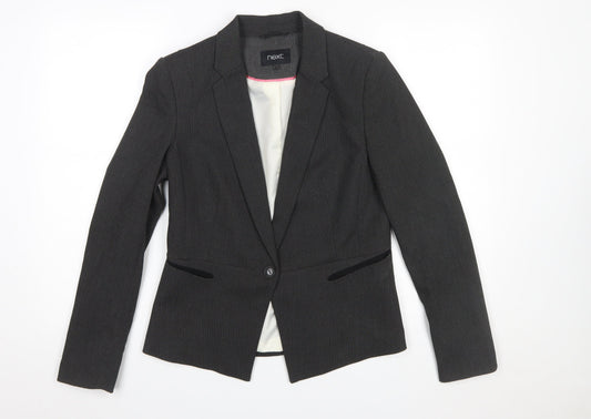 Next Women’s Black Size 10R Slim Fit Single-Breasted Blazer