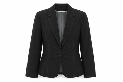 Marks and Spencer Women Charcoal Blazer UK 14 Tailored Single-Breasted Lined