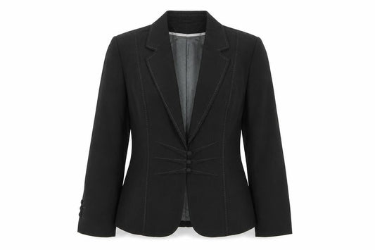 Marks and Spencer Women Charcoal Blazer UK 14 Tailored Single-Breasted Lined