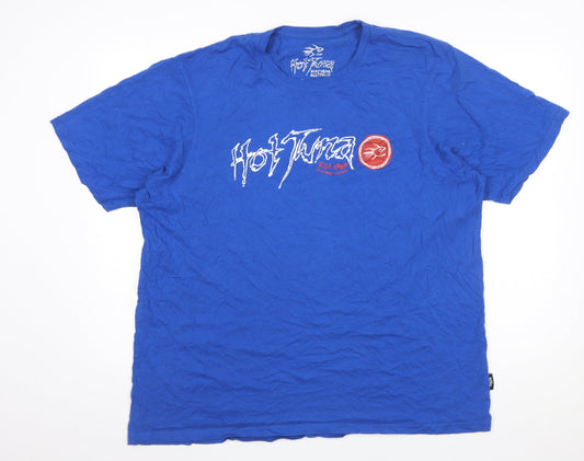 Hot Tuna Mens Blue 3XL Graphic Surf T-Shirt Cotton Crew Neck