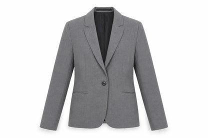 Zara Women Grey Houndstooth Single Breasted Blazer Size 10
