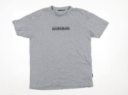 Mens UK Size M Napapijri Grey  T-Shirt