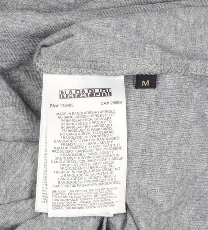 Mens UK Size M Napapijri Grey  T-Shirt