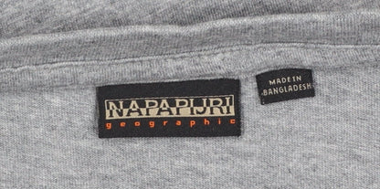 Mens UK Size M Napapijri Grey  T-Shirt