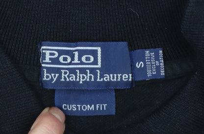 Ralph Lauren Men's Black Long Sleeve Slim Fit Polo Shirt S