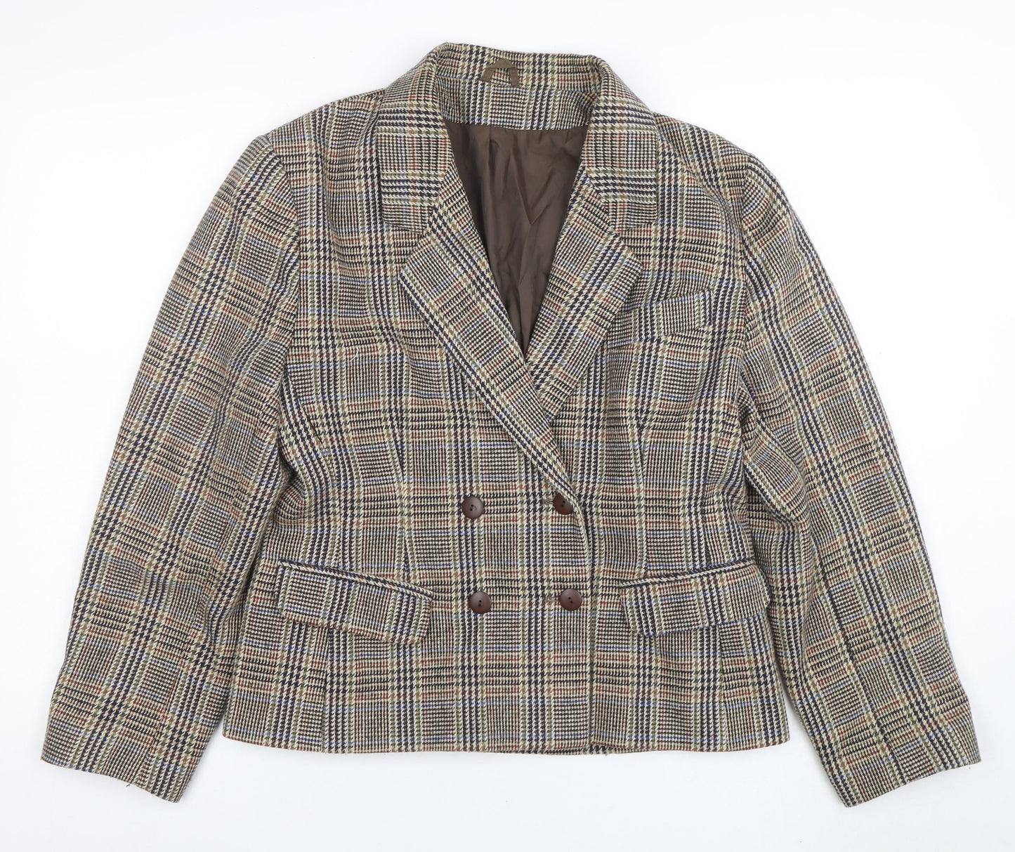 Womens UK Size 14 C&A Regular Brown Blazer