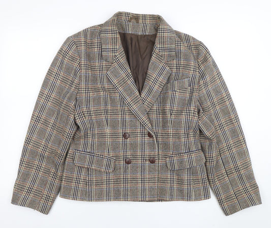 Womens UK Size 14 C&A Regular Brown Blazer