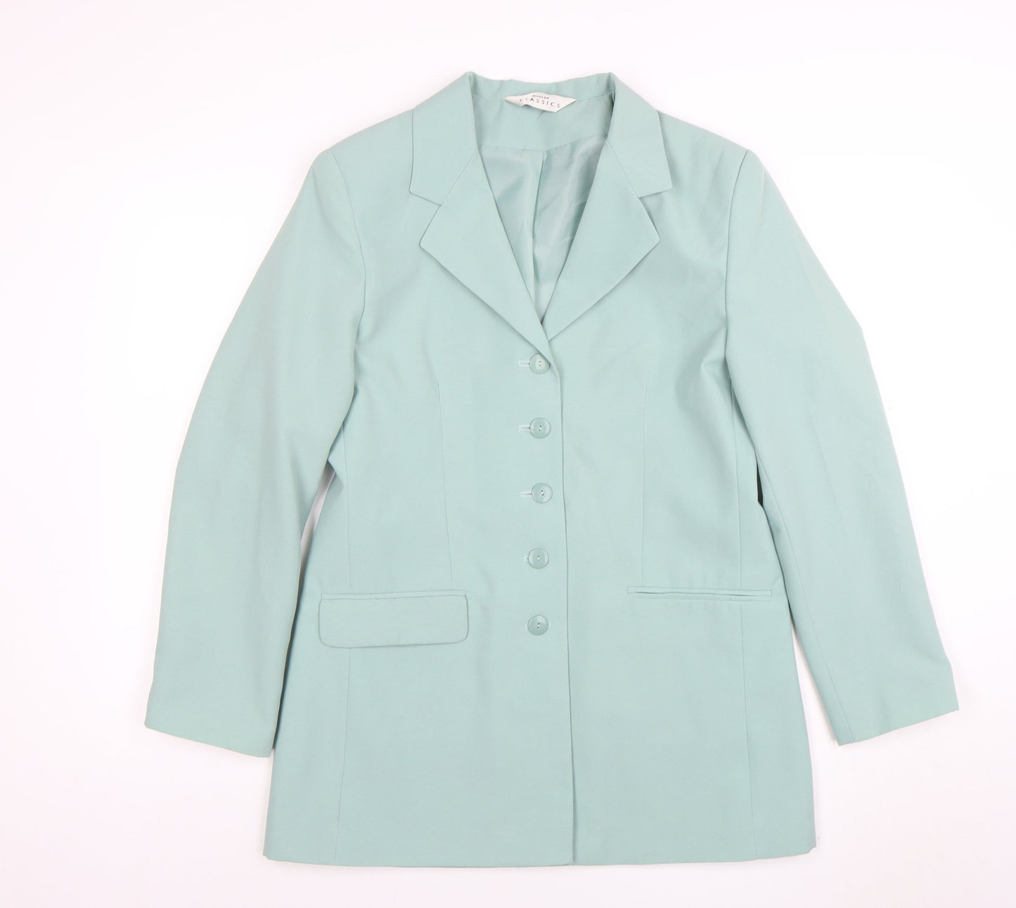 Womens UK Size 12 Modern Classics Regular Green Blazer