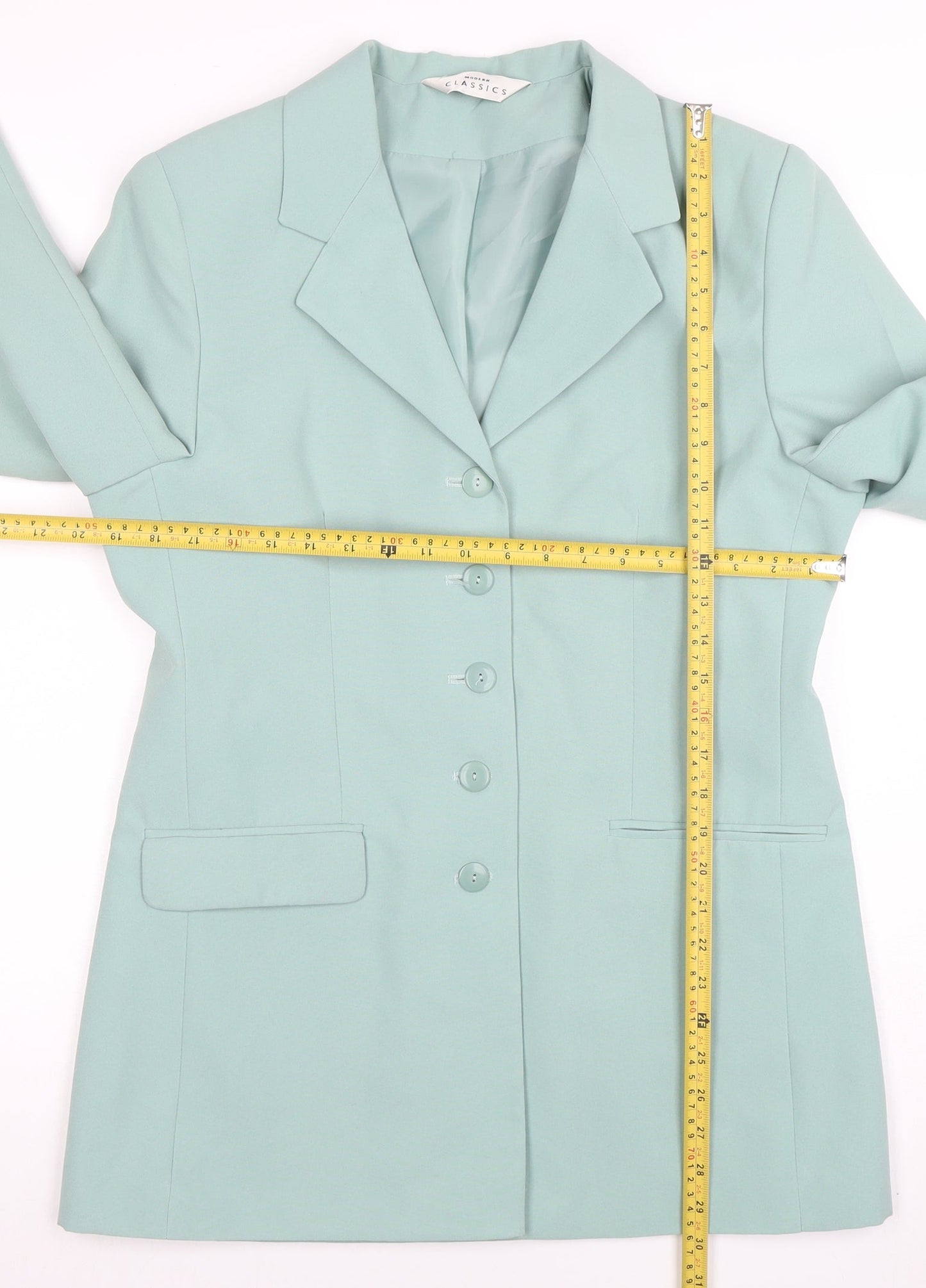 Womens UK Size 12 Modern Classics Regular Green Blazer