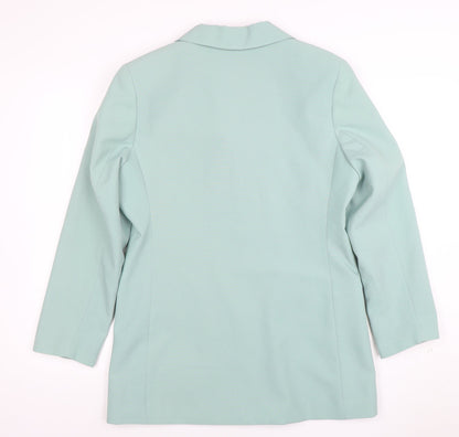 Womens UK Size 12 Modern Classics Regular Green Blazer