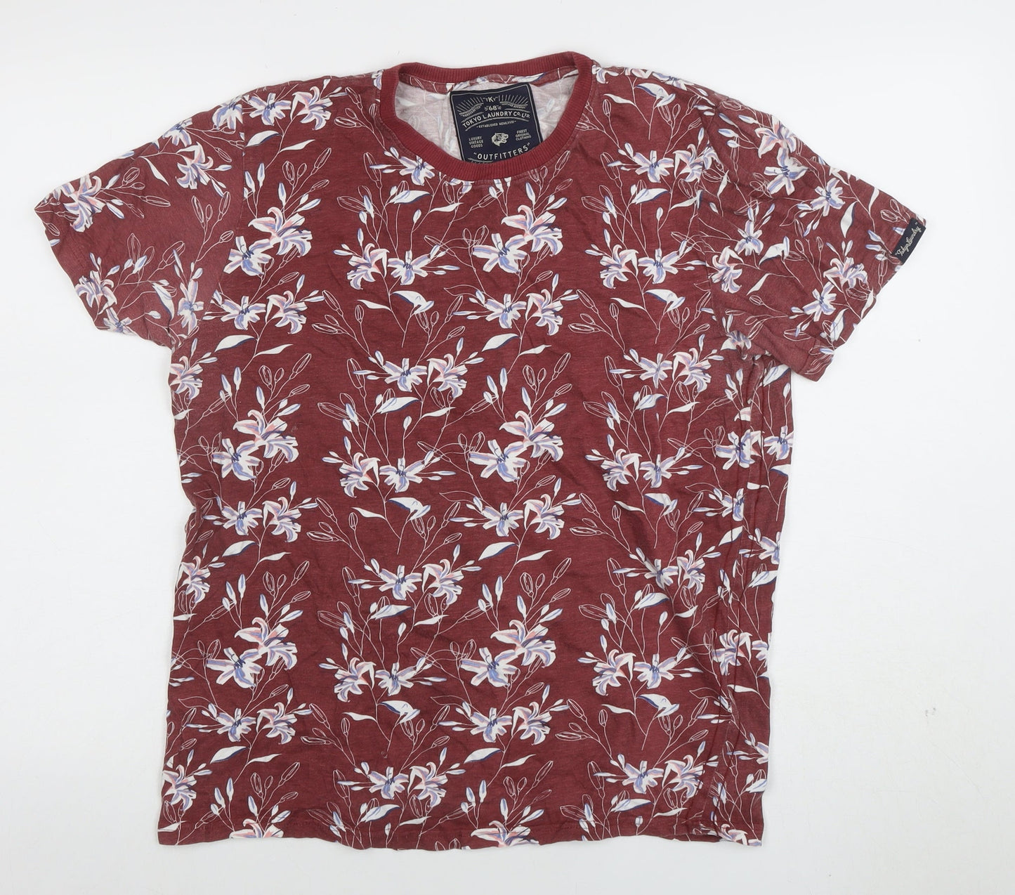 Mens UK Size M Tokyo Laundry Red  T-Shirt