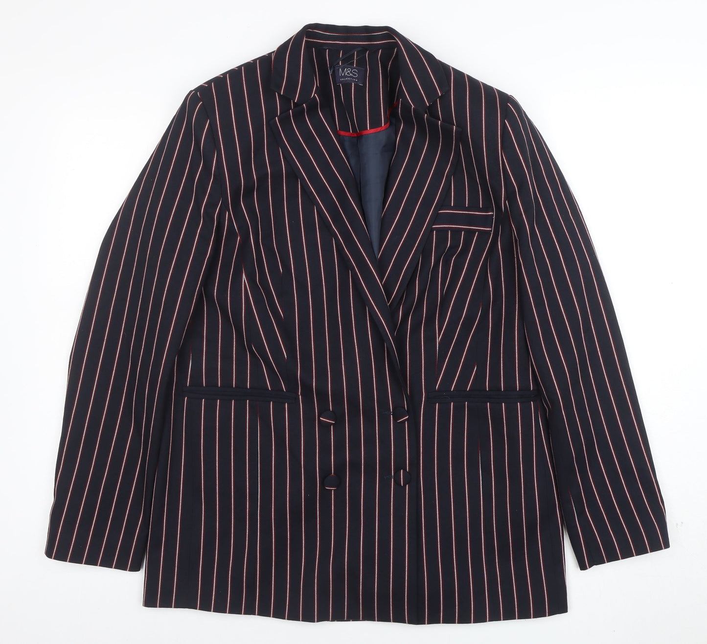 Womens UK Size 12 Marks and Spencer Regular Blue Blazer