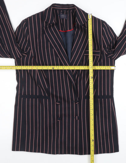Womens UK Size 12 Marks and Spencer Regular Blue Blazer
