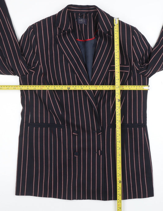 Womens UK Size 12 Marks and Spencer Regular Blue Blazer