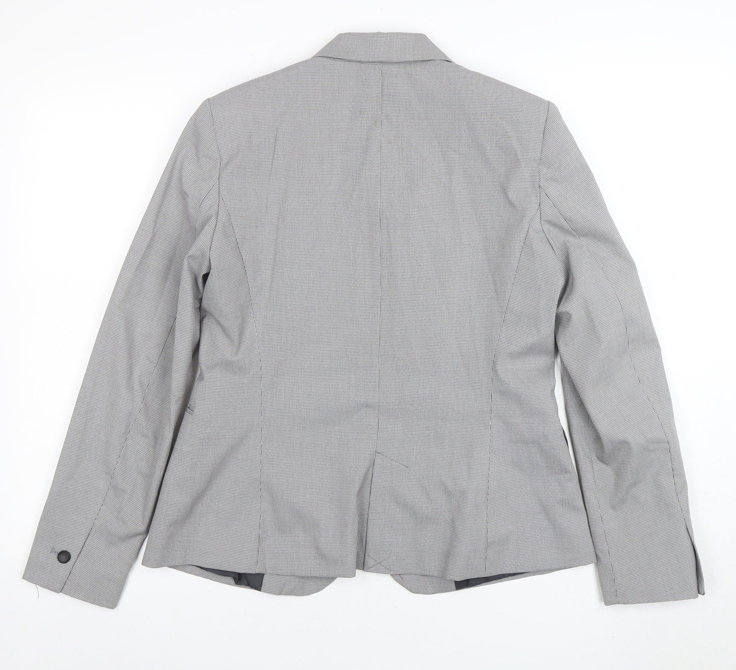 Womens UK Size 12 Zara Basic Regular Grey Blazer