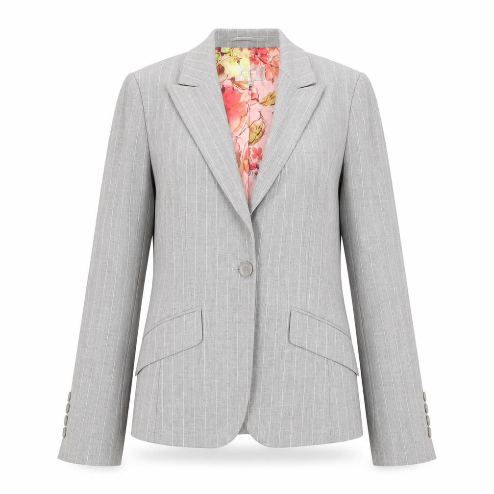 Womens UK Size 10 Per Una Regular Grey Blazer