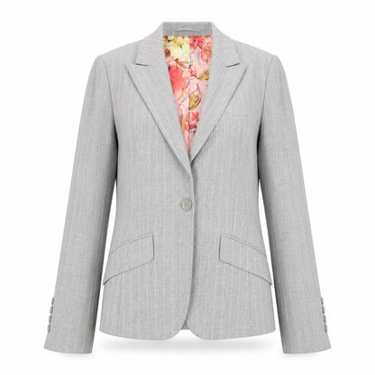 Womens UK Size 10 Per Una Regular Grey Blazer