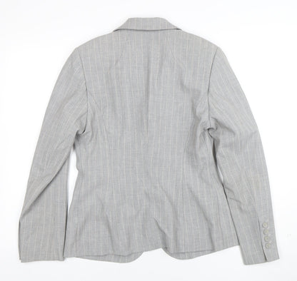 Womens UK Size 10 Per Una Regular Grey Blazer