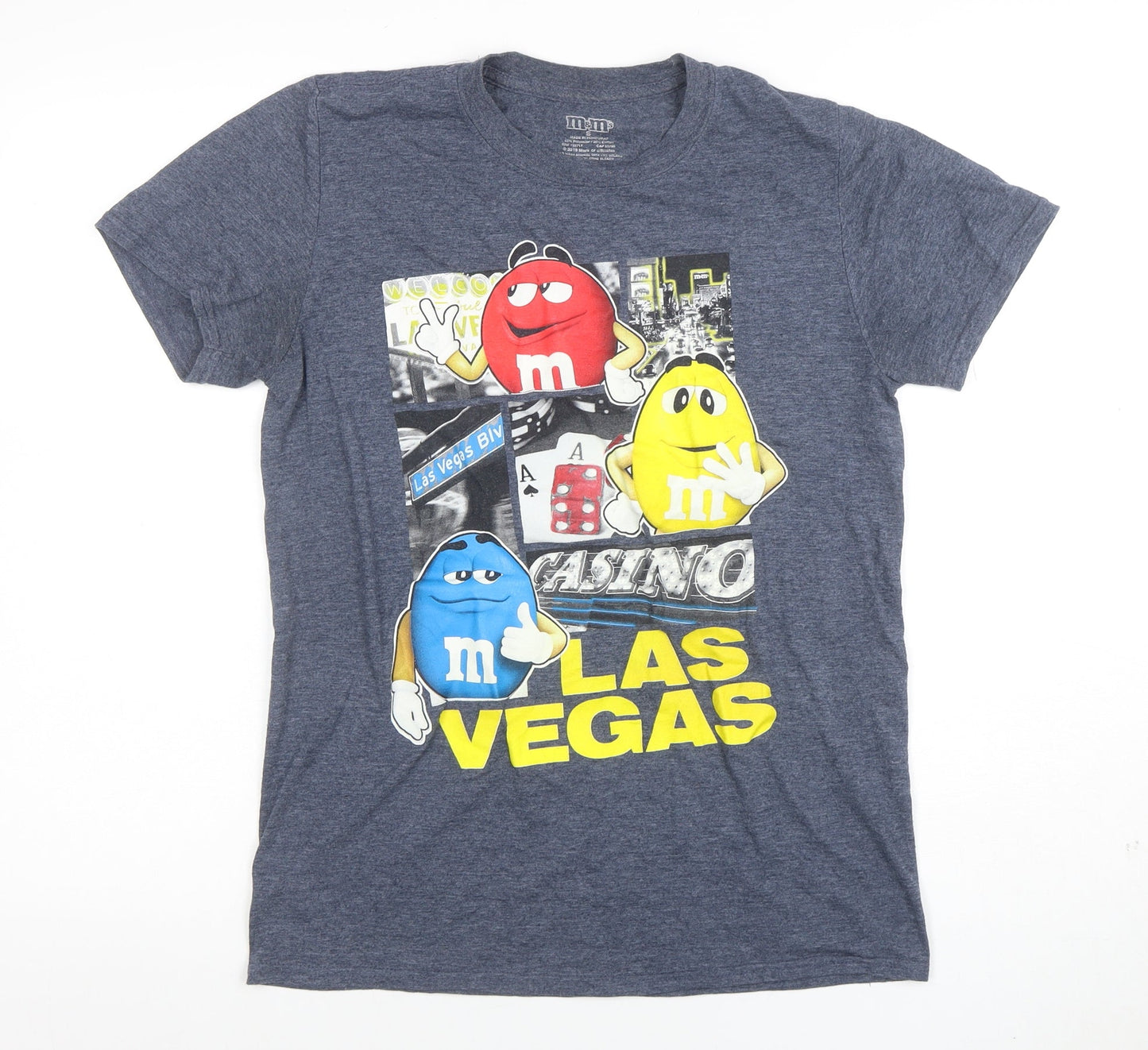 Mens UK Size S M&M's Blue  T-Shirt