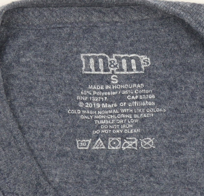 Mens UK Size S M&M's Blue  T-Shirt