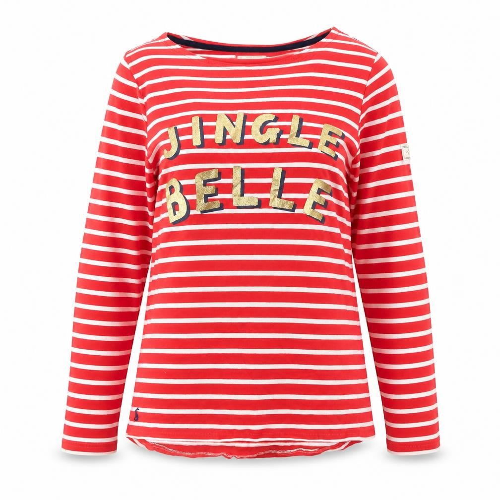 Womens UK Size 10 Joules Red Basic T-Shirt