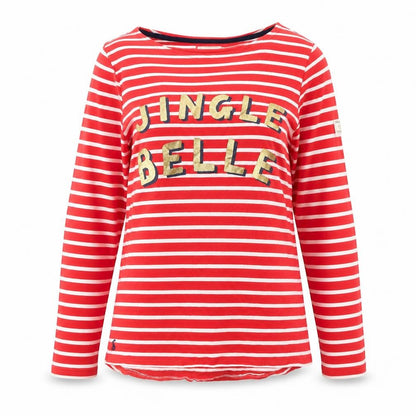 Womens UK Size 10 Joules Red Basic T-Shirt