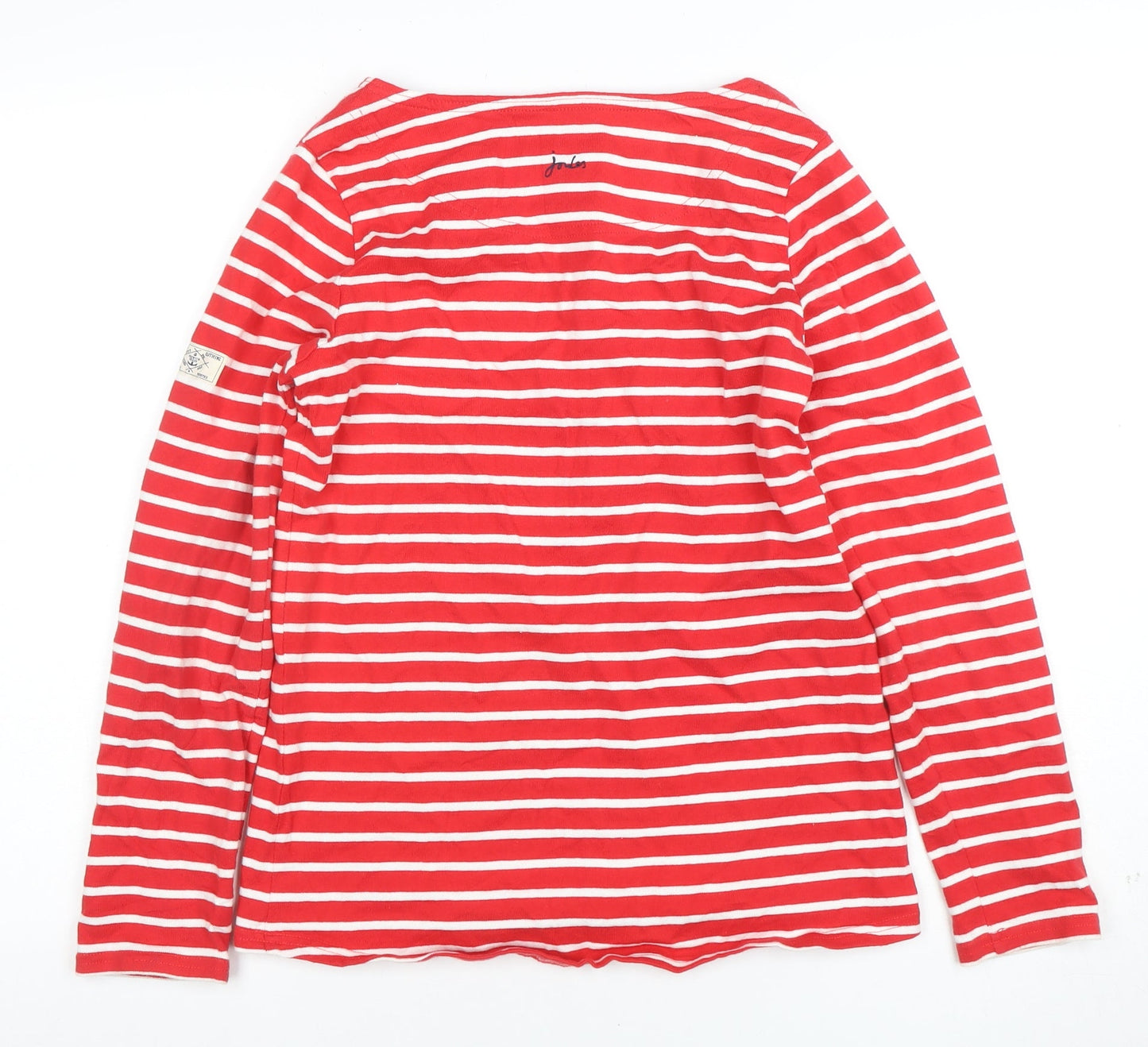 Womens UK Size 10 Joules Red Basic T-Shirt