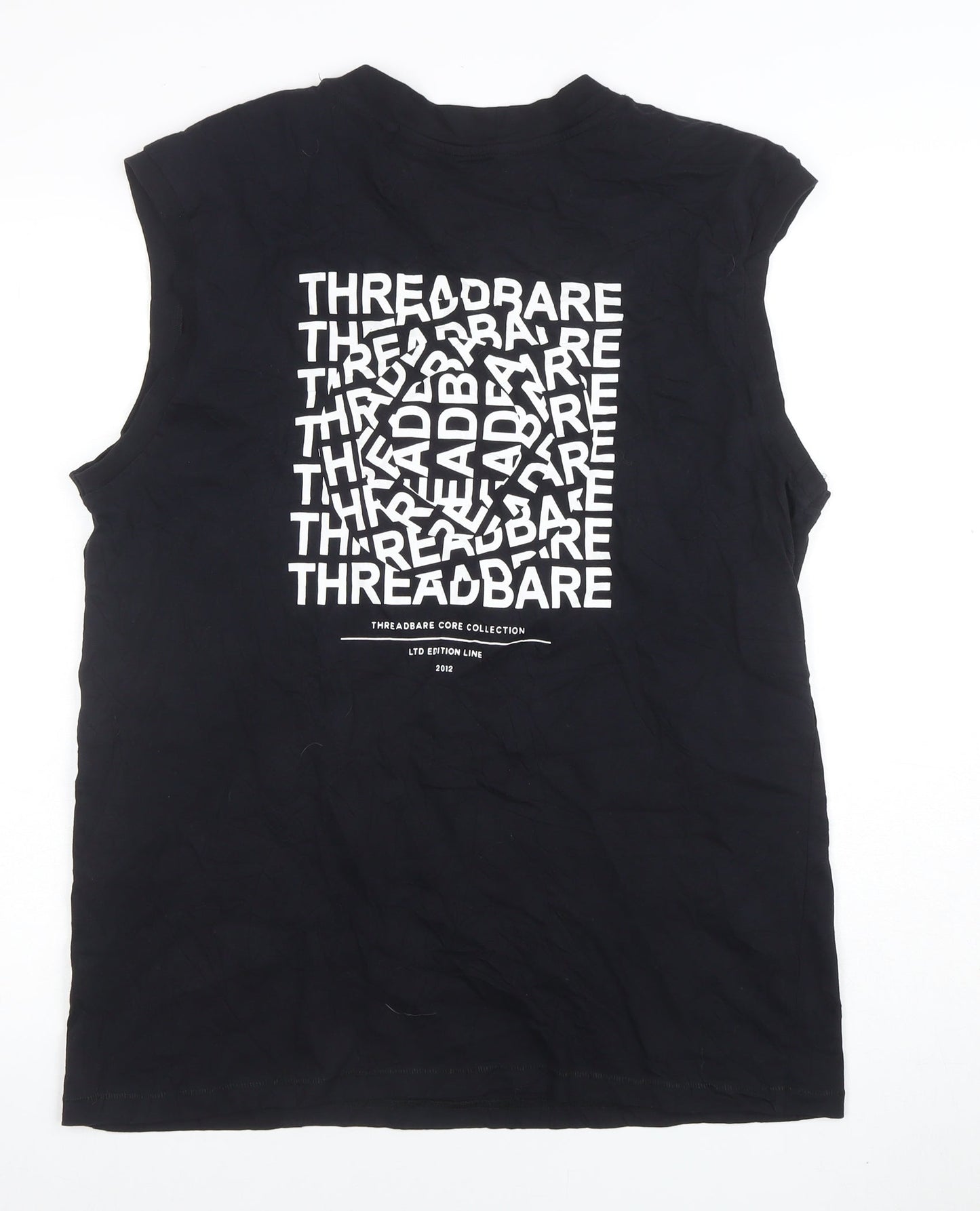 Mens UK Size M Threadbare Black  T-Shirt