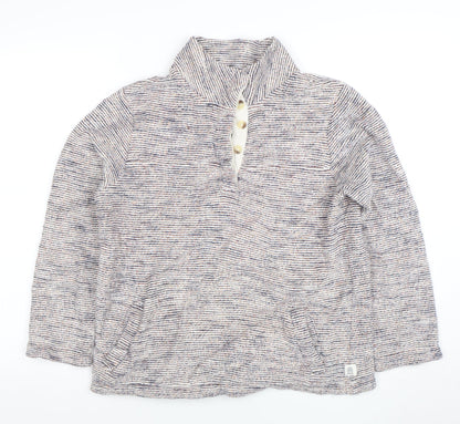 Womens UK Size S Fat Face Beige Henley Sweatshirt