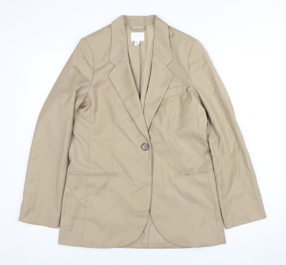 Womens UK Size XS H&M Regular Beige Blazer