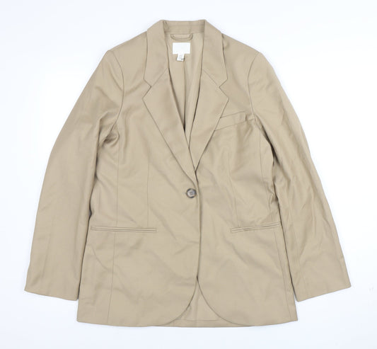 Womens UK Size XS H&M Regular Beige Blazer