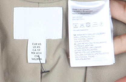 Womens UK Size XS H&M Regular Beige Blazer
