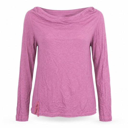 Regatta Womens Pink Long Sleeve Boat Neck Viscose T-Shirt Size 14
