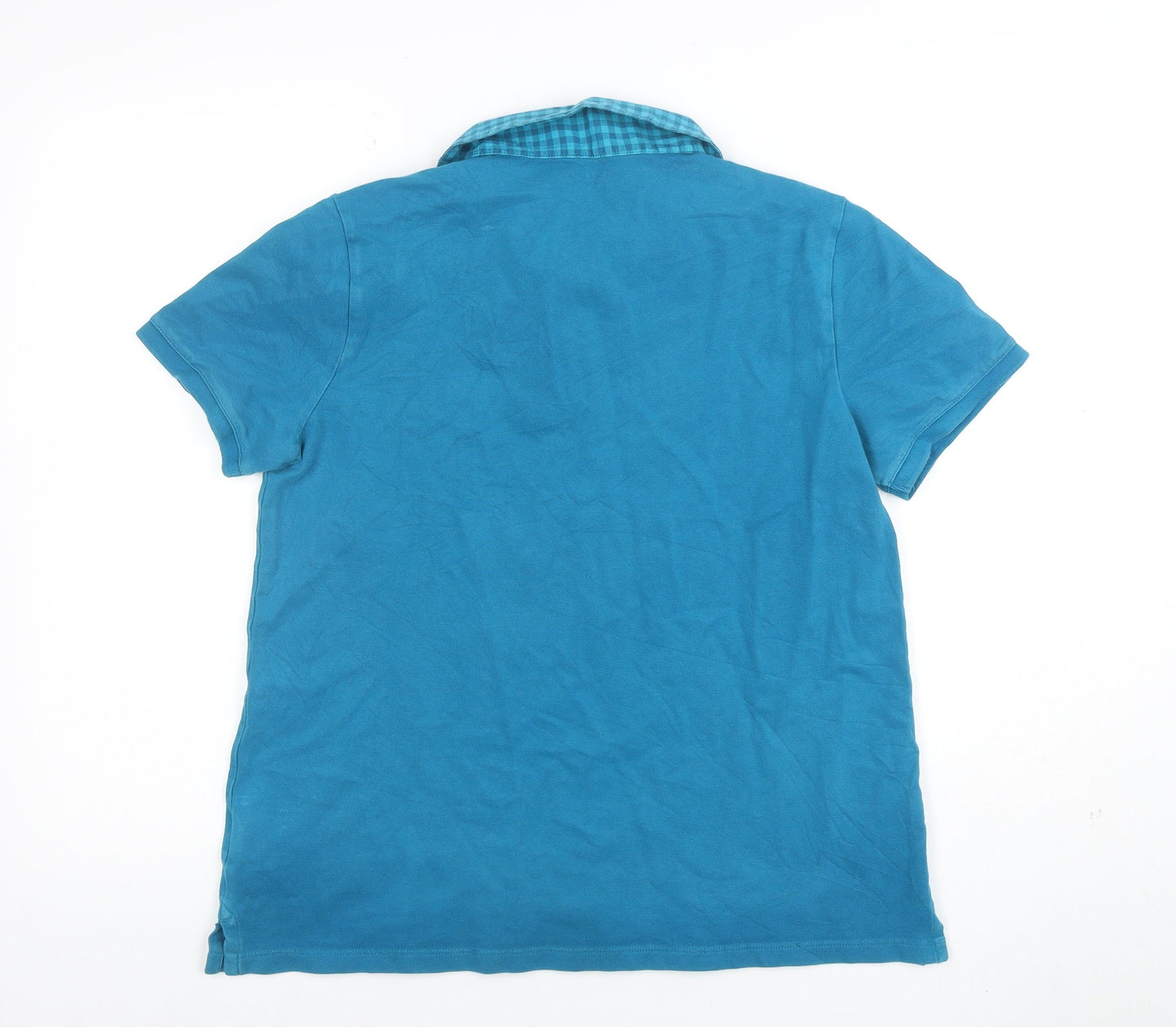 Mens UK Size M Lands' End Cotton Blend Polo Shirt
