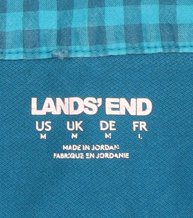 Mens UK Size M Lands' End Cotton Blend Polo Shirt