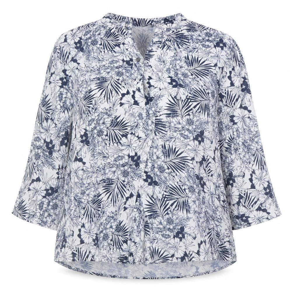 Womens UK Size L Autonomy Blue Tunic Blouse