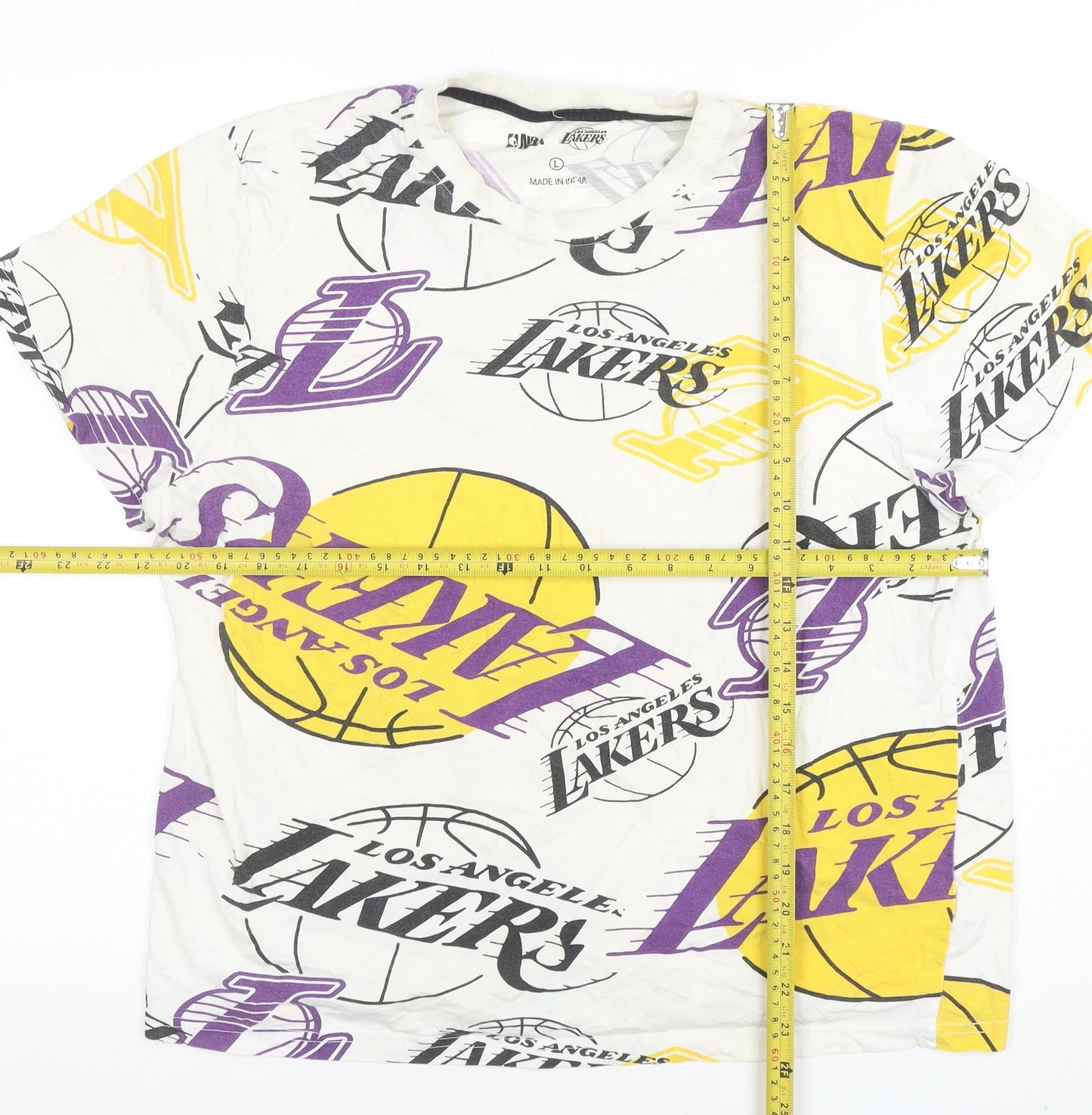 Womens UK Size L NBA Multicoloured Basic T-Shirt
