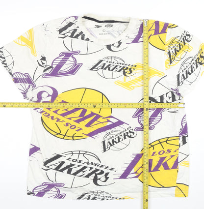 Womens UK Size L NBA Multicoloured Basic T-Shirt