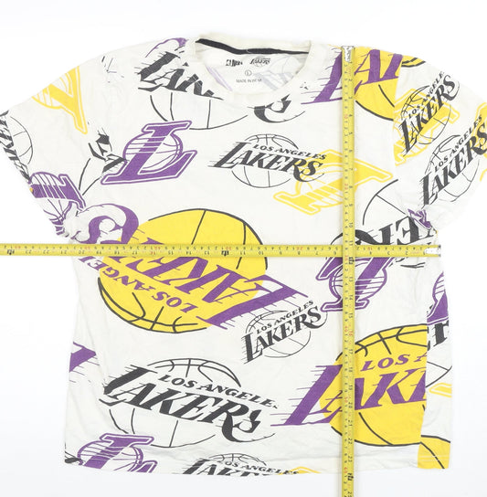 Womens UK Size L NBA Multicoloured Basic T-Shirt