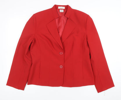 Womens UK Size 14 Marks and Spencer Regular Red Blazer