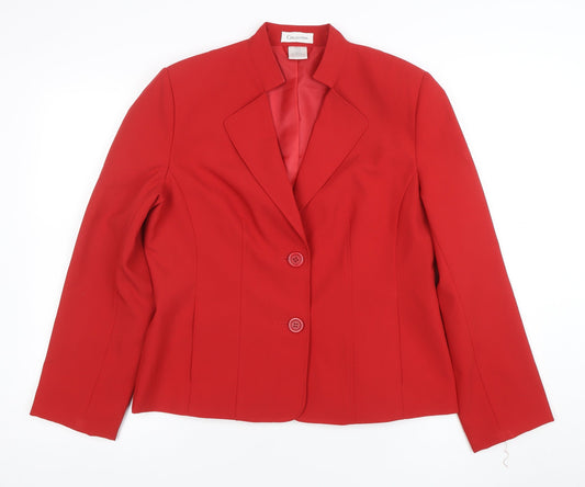 Womens UK Size 14 Marks and Spencer Regular Red Blazer