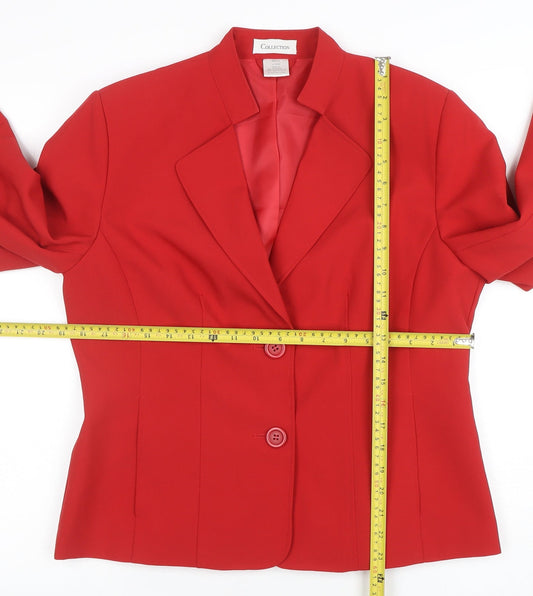 Womens UK Size 14 Marks and Spencer Regular Red Blazer