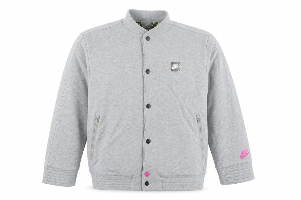 Girls UK Size 12-13 Years Nike Grey Bomber Jacket