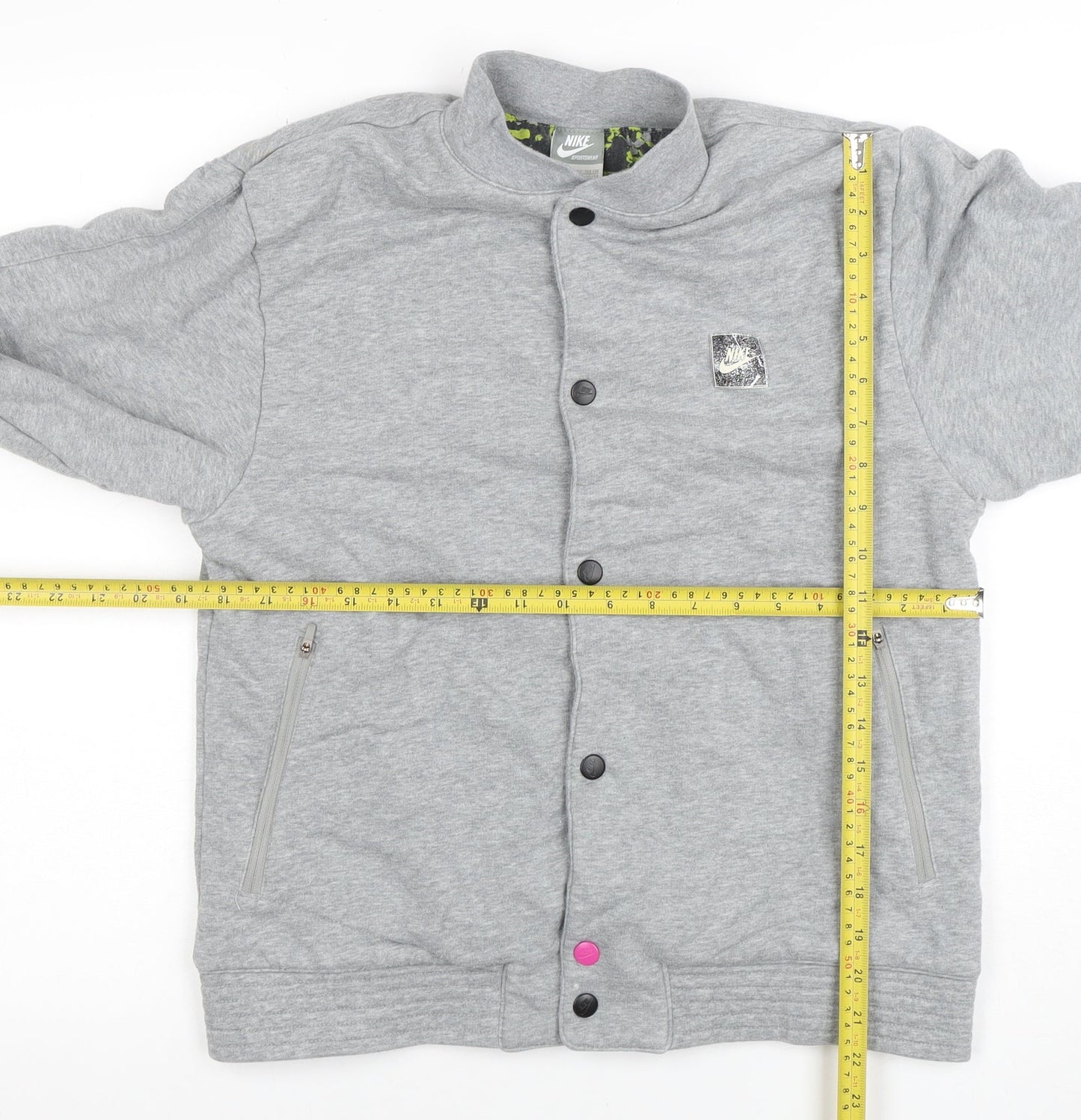 Girls UK Size 12-13 Years Nike Grey Bomber Jacket